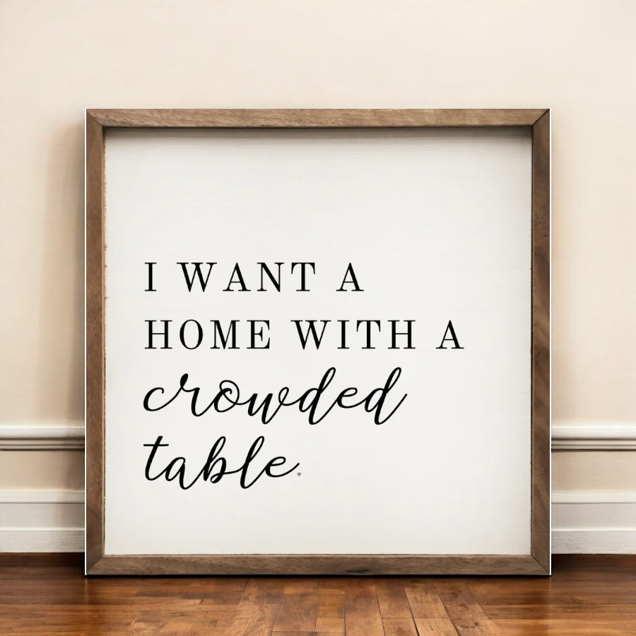 Kitchen Crowded Table Wall Art