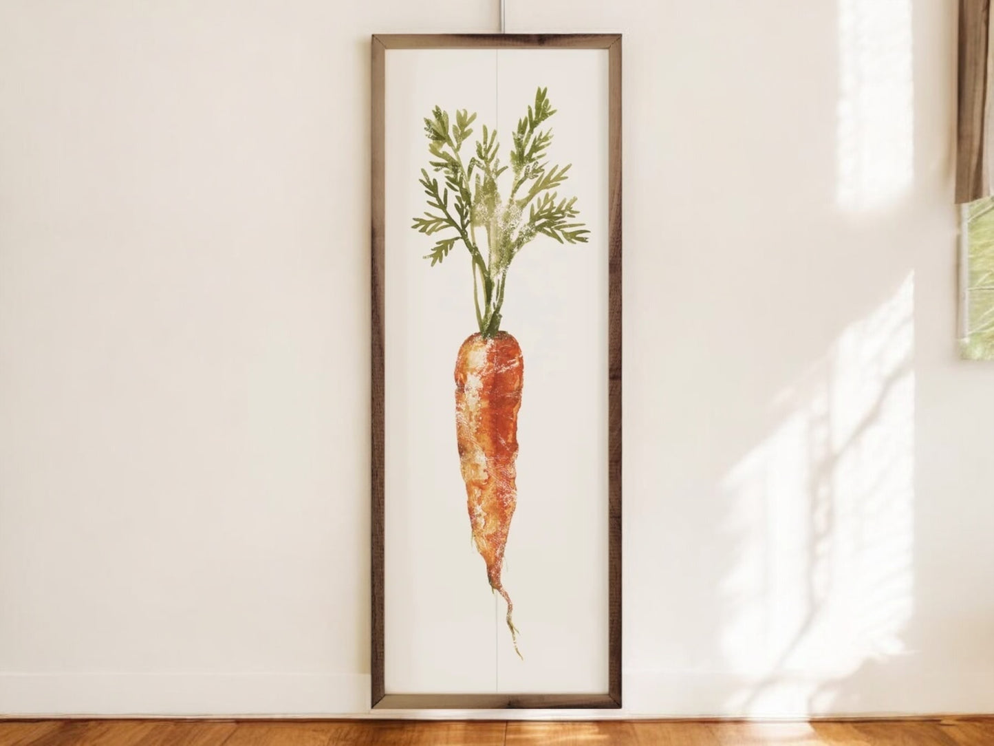 Kitchen Carrot Wall Art (Vertical)