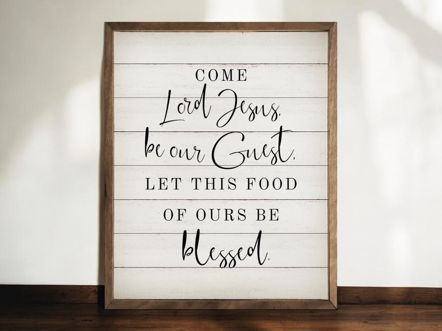 Kitchen Come Lord Jesus Wall Art