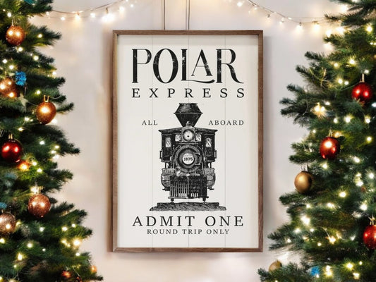 Christmas Polar Express Train Artwork