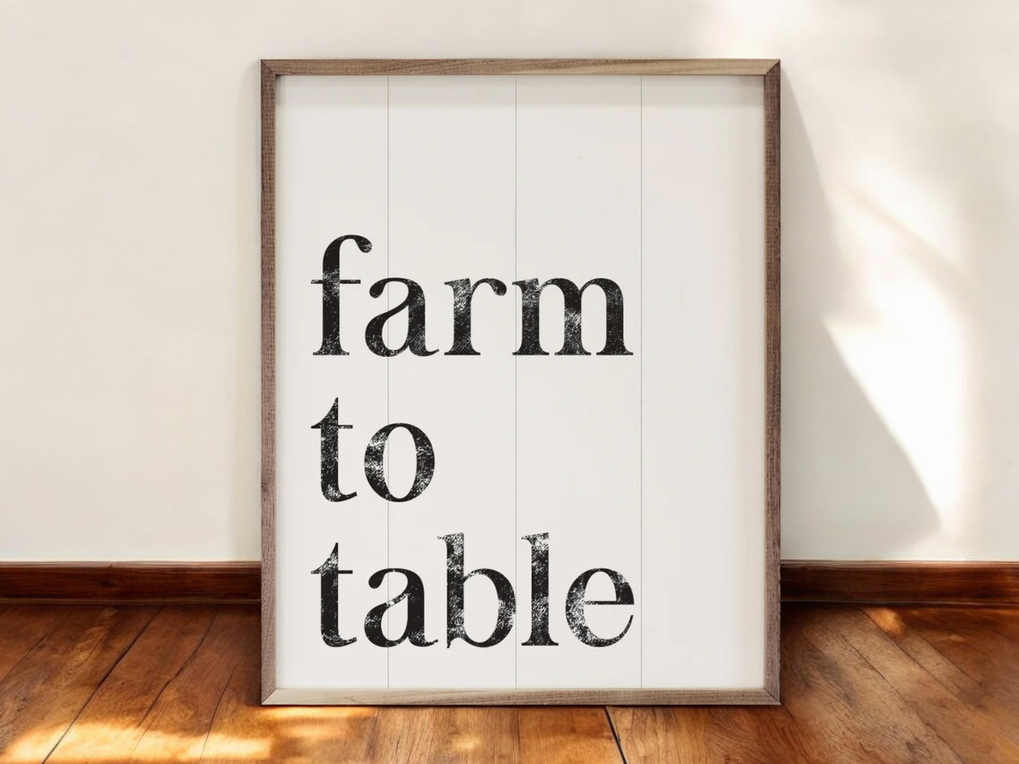 Kitchen Farm To Table Wall Art