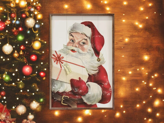 Christmas Santa With Delivery Artwork