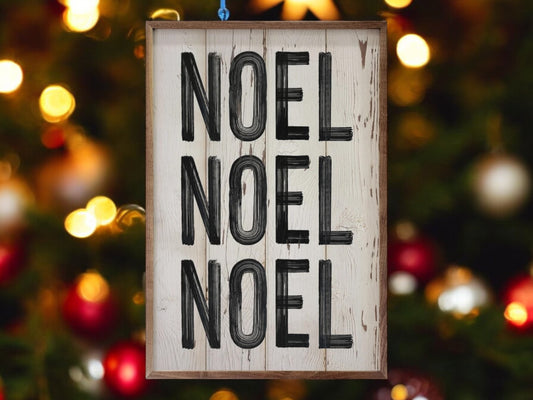 Christmas Noel Artwork (White)