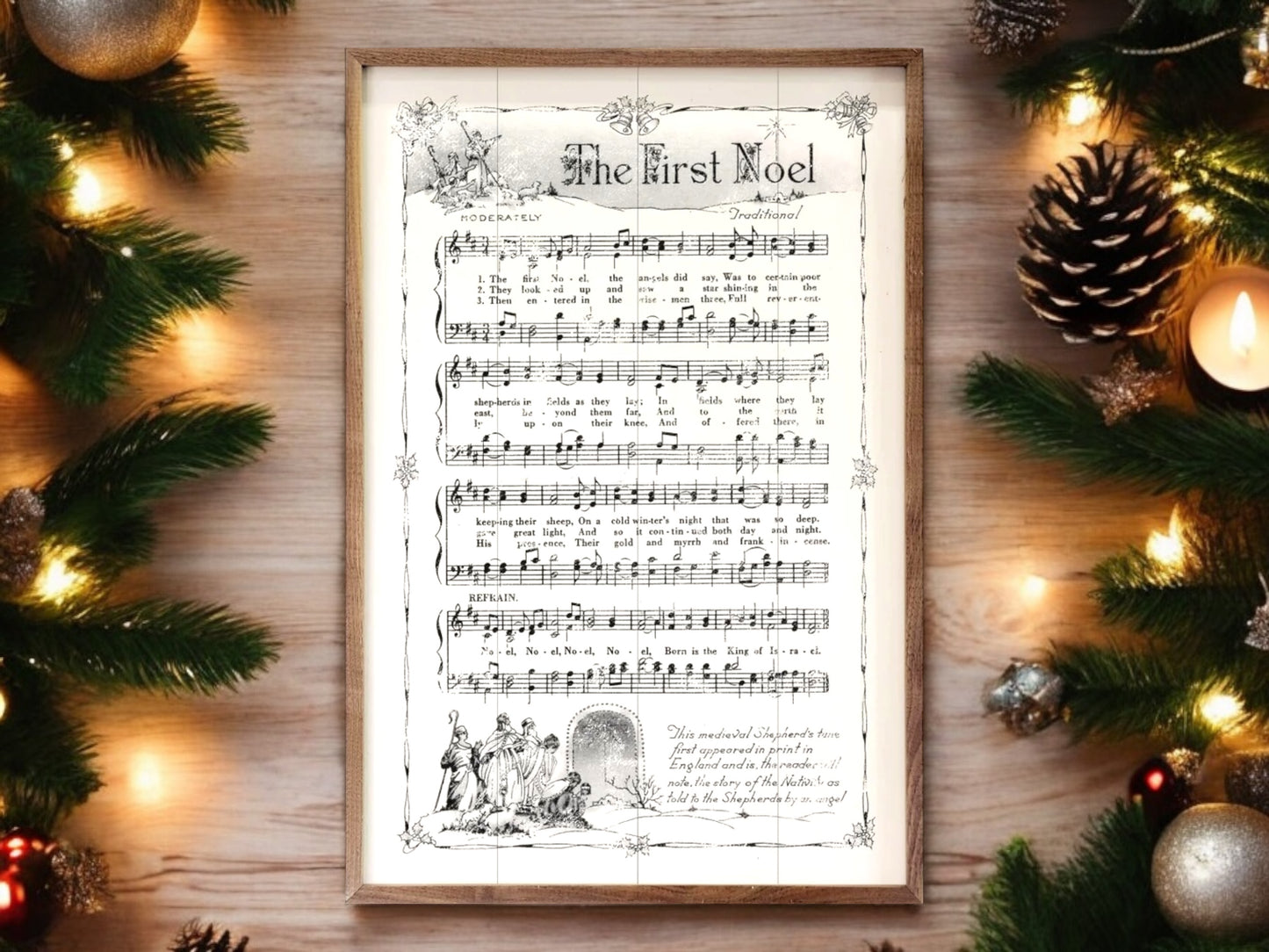 Christmas The First Noel Music Sheet Artwork