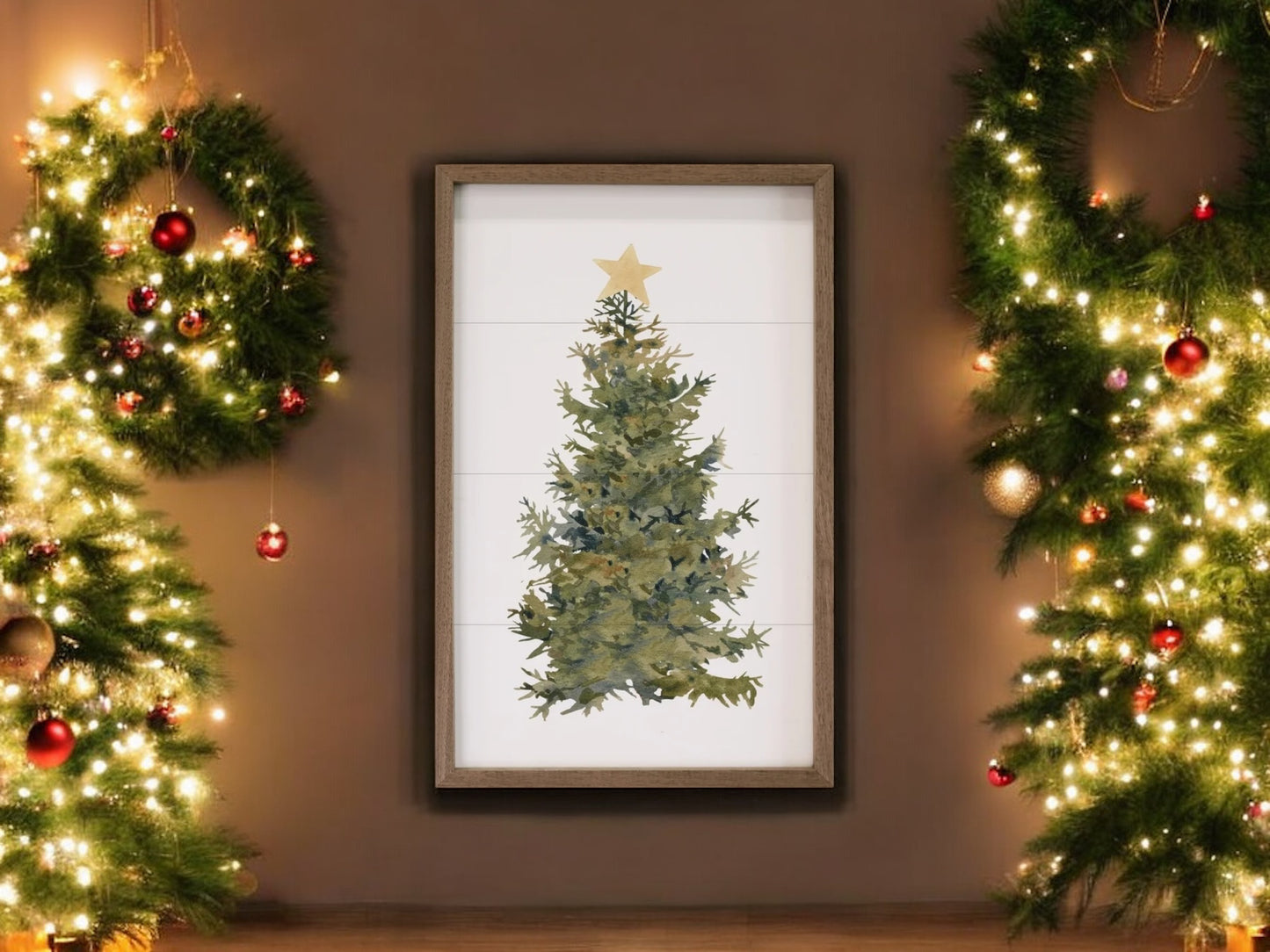 Christmas Star Tree Artwork