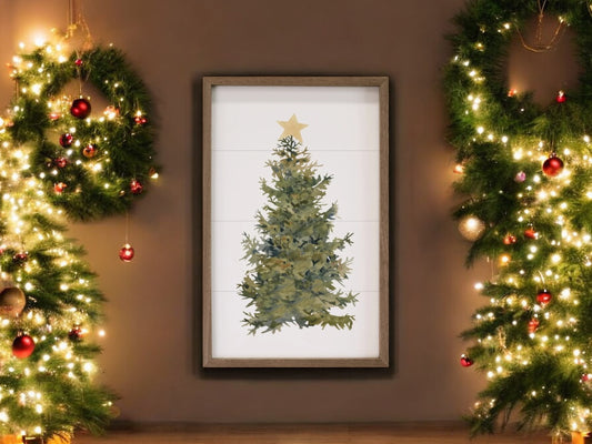 Christmas Star Tree Artwork